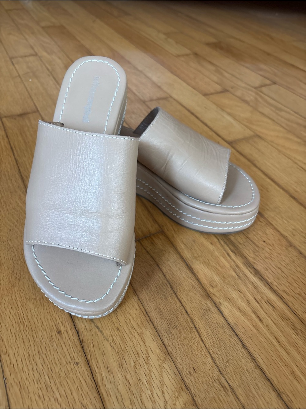 Jeffrey Campbell Lorain Platform Slide Sandals SZ 6
